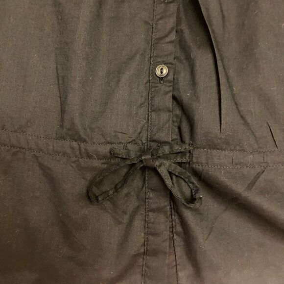 LRL Lauren Jeans Co Black Top with Lace Cut Outs Size Small - Picture 4 of 8